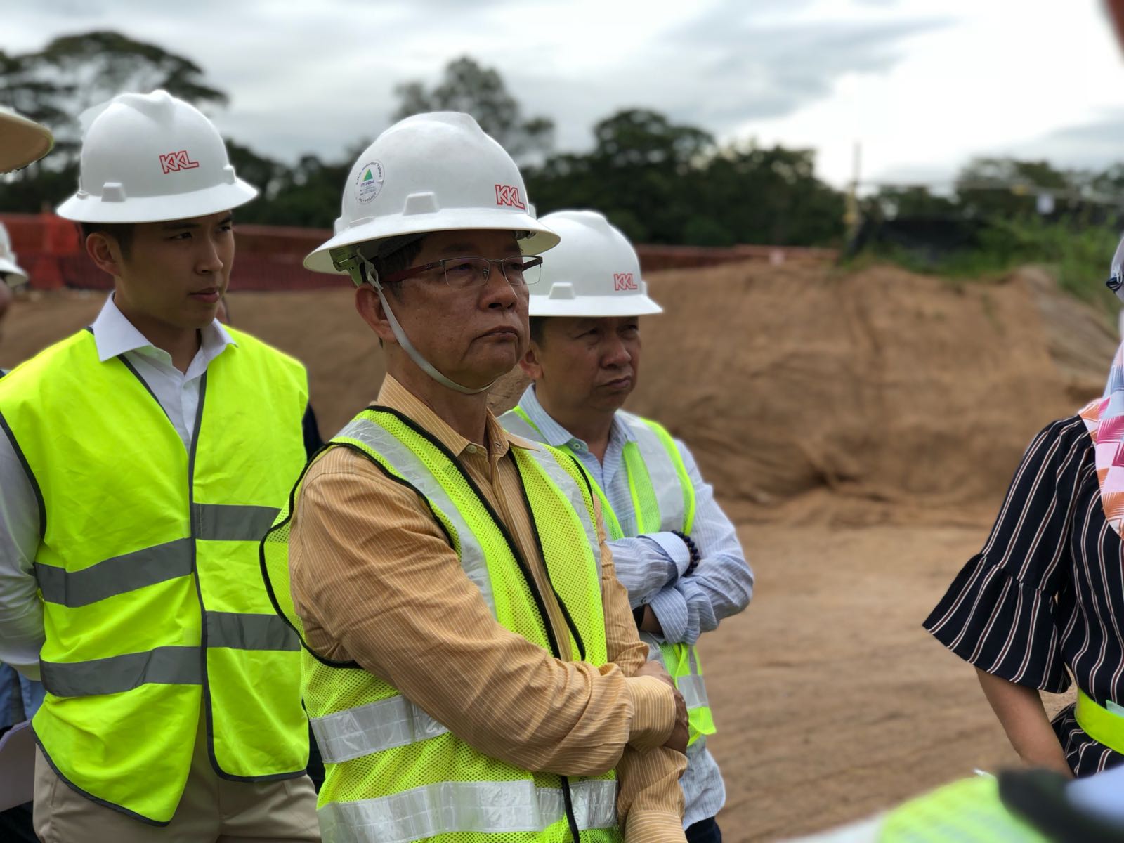 Another Shot Of KKL Founder Inspecting Earthwork Site