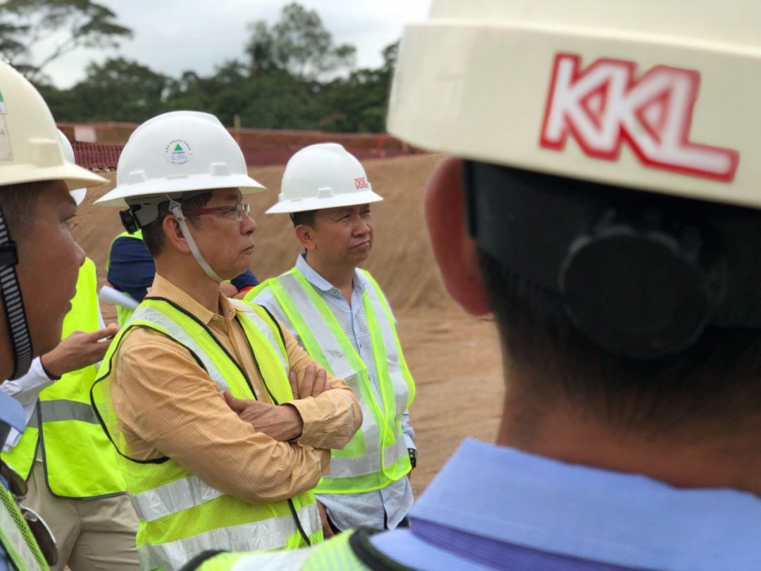 KKL Founder Inspecting Earthwork Site